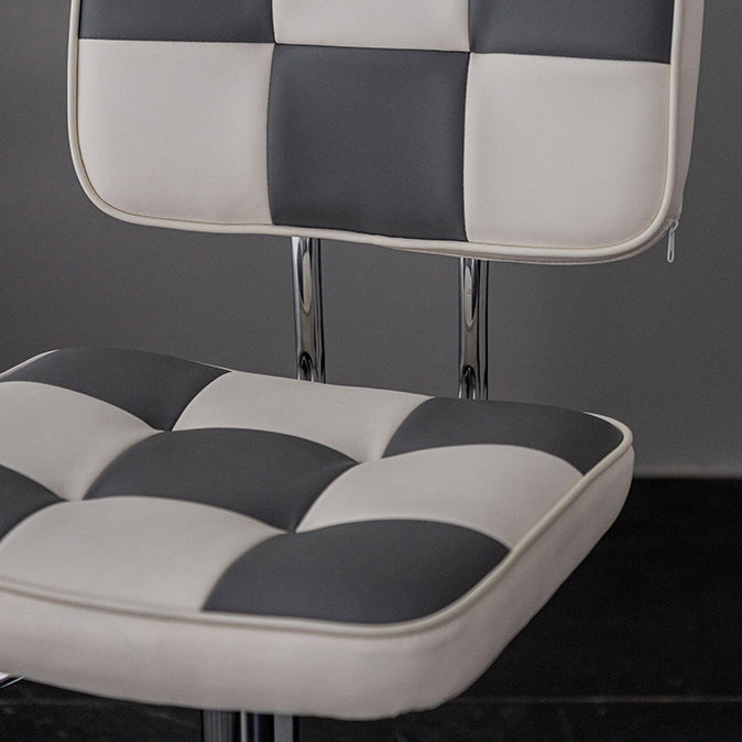 Modern Style Counter Stool Pu Leather Adjustable Height Bar Stool Clearhalo 'Bar Furniture' 'Bar Stools' 'bar_stools' 'furn' 'furn_bar_stools' 'Furniture' 'Kitchen & Dining Furniture' 7454096