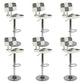 Modern Style Counter Stool Pu Leather Adjustable Height Bar Stool Grey 6 Piece Set Clearhalo 'Bar Furniture' 'Bar Stools' 'bar_stools' 'furn' 'furn_bar_stools' 'Furniture' 'Kitchen & Dining Furniture' 7454099