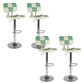 Modern Style Counter Stool Pu Leather Adjustable Height Bar Stool Green 4 Piece Set Clearhalo 'Bar Furniture' 'Bar Stools' 'bar_stools' 'furn' 'furn_bar_stools' 'Furniture' 'Kitchen & Dining Furniture' 7454105