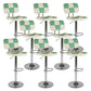 Modern Style Counter Stool Pu Leather Adjustable Height Bar Stool Green 8 Piece Set Clearhalo 'Bar Furniture' 'Bar Stools' 'bar_stools' 'furn' 'furn_bar_stools' 'Furniture' 'Kitchen & Dining Furniture' 7454107