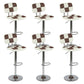 Modern Style Counter Stool Pu Leather Adjustable Height Bar Stool Brown 6 Piece Set Clearhalo 'Bar Furniture' 'Bar Stools' 'bar_stools' 'furn' 'furn_bar_stools' 'Furniture' 'Kitchen & Dining Furniture' 7454111