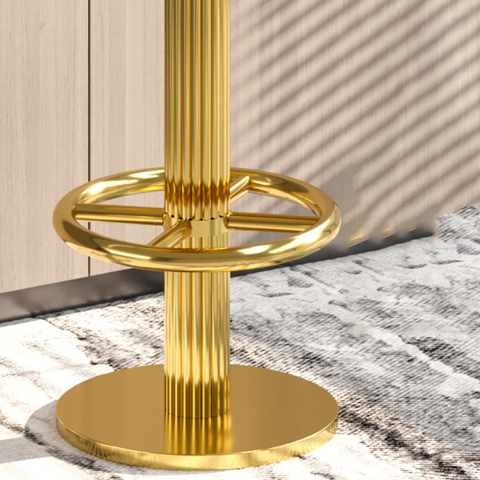 Glam gouden benen Barkrukken woonkamer gestoffeerde draaikruk