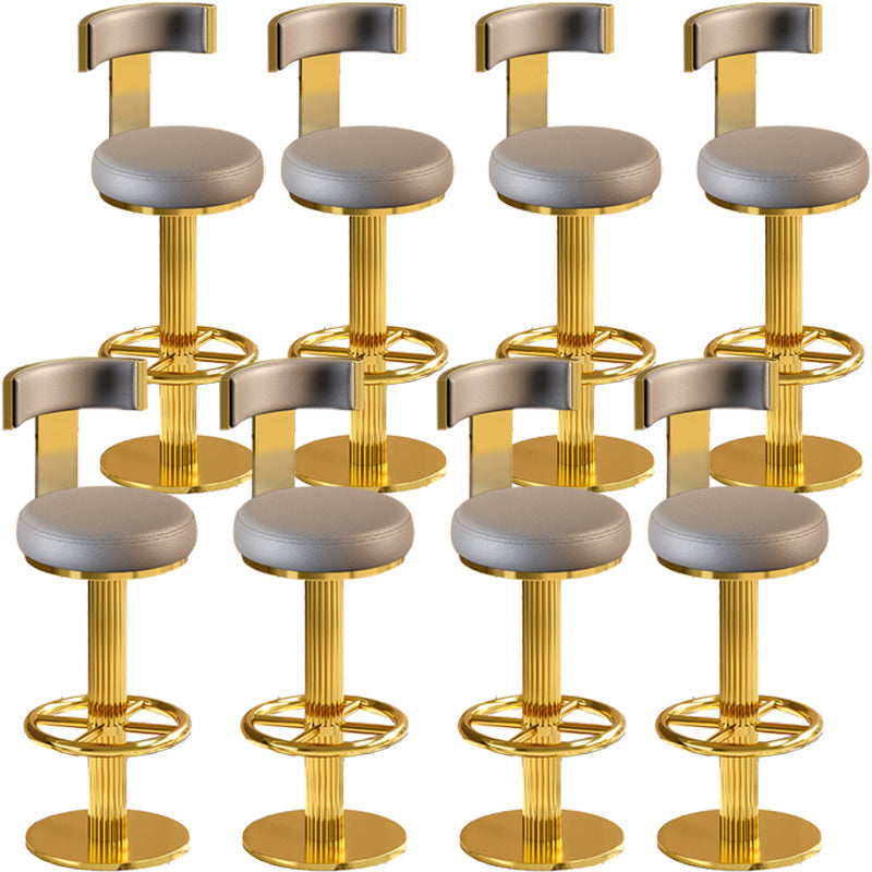 Glam gouden benen Barkrukken woonkamer gestoffeerde draaikruk