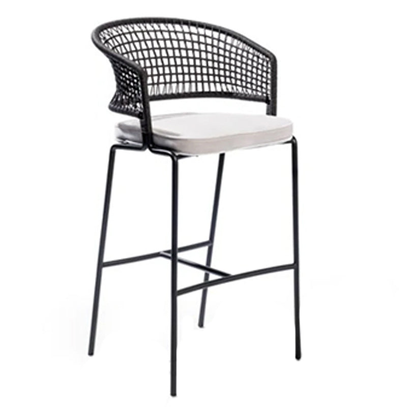 Indoor Living Room Bar Stool Upholstered Bar Stool with Footrest