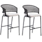 Indoor Living Room Bar Stool Upholstered Bar Stool with Footrest