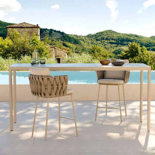 Indoor Living Room Bar Stool Upholstered Bar Stool with Footrest