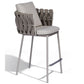 Indoor Living Room Bar Stool Upholstered Bar Stool with Footrest