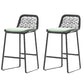 Indoor Living Room Bar Stool Upholstered Bar Stool with Footrest