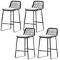 Indoor Living Room Bar Stool Upholstered Bar Stool with Footrest