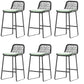 Indoor Living Room Bar Stool Upholstered Bar Stool with Footrest