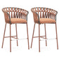 Indoor Living Room Bar Stool Upholstered Bar Stool with Footrest