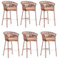 Indoor Living Room Bar Stool Upholstered Bar Stool with Footrest