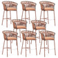 Indoor Living Room Bar Stool Upholstered Bar Stool with Footrest
