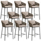 Indoor Living Room Bar Stool Upholstered Bar Stool with Footrest