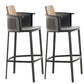 Indoor Living Room Bar Stool Upholstered Bar Stool with Footrest