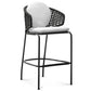 Indoor Living Room Bar Stool Upholstered Bar Stool with Footrest