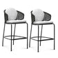 Indoor Living Room Bar Stool Upholstered Bar Stool with Footrest