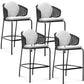 Indoor Living Room Bar Stool Upholstered Bar Stool with Footrest
