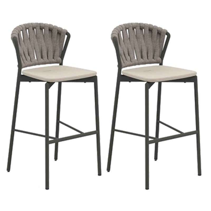 Indoor Living Room Bar Stool Upholstered Bar Stool with Footrest
