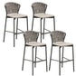 Indoor Living Room Bar Stool Upholstered Bar Stool with Footrest