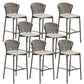 Indoor Living Room Bar Stool Upholstered Bar Stool with Footrest