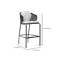 Indoor Living Room Bar Stool Upholstered Bar Stool with Footrest