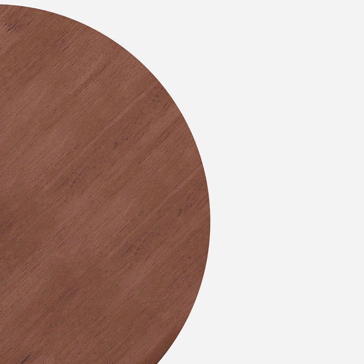 Table à manger ronde en bois moderne, base en bois d'hévéa pour salle à manger