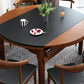 Modern Stone Scalable Dining Table Solid Wood Leg for Dining Room Clearhalo 'Dining Tables & Seating' 'Dining Tables' 'dining_table' 'furn' 'furn_dining_table' 'Furniture' 'Kitchen & Dining Furniture' 7454336
