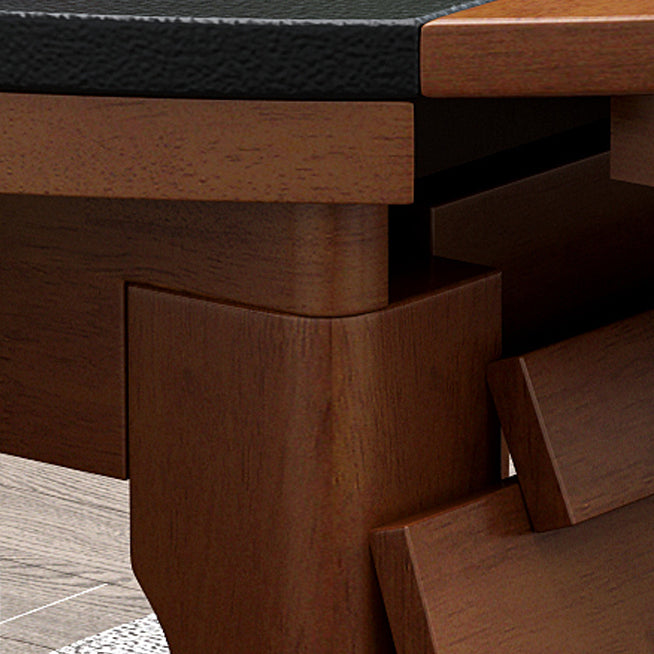 Modern Stone Scalable Dining Table Solid Wood Leg for Dining Room Clearhalo 'Dining Tables & Seating' 'Dining Tables' 'dining_table' 'furn' 'furn_dining_table' 'Furniture' 'Kitchen & Dining Furniture' 7454338