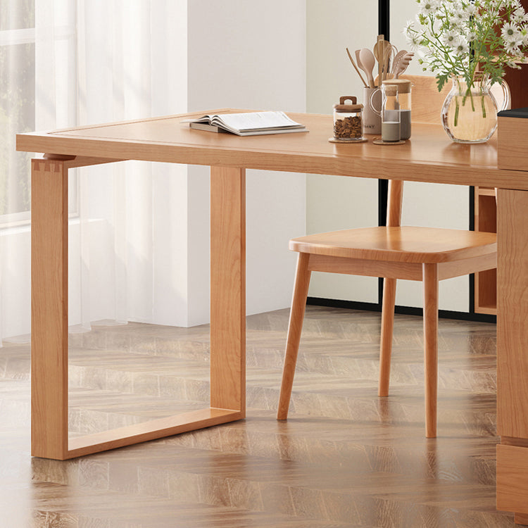 Solid Wood Dining Room Table Rectangle Dinner Room Kitchen Table