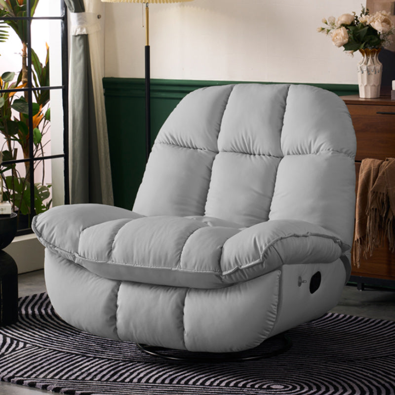 Sedia alare contemporanea reclinabile in metallo a colori solido rocusta girevole interno