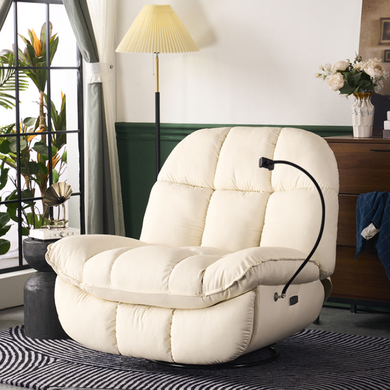 Sedia alare contemporanea reclinabile in metallo a colori solido rocusta girevole interno