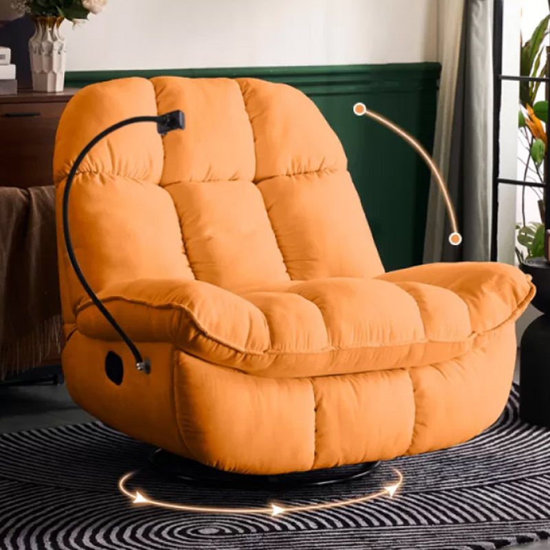 Sedia alare contemporanea reclinabile in metallo a colori solido rocusta girevole interno