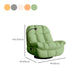 Sedia alare contemporanea reclinabile in metallo a colori solido rocusta girevole interno