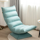 Reclinabile a wingback contemporaneo in metallo girevole colore solido reclinabile