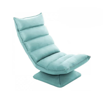 Reclinabile a wingback contemporaneo in metallo girevole colore solido reclinabile