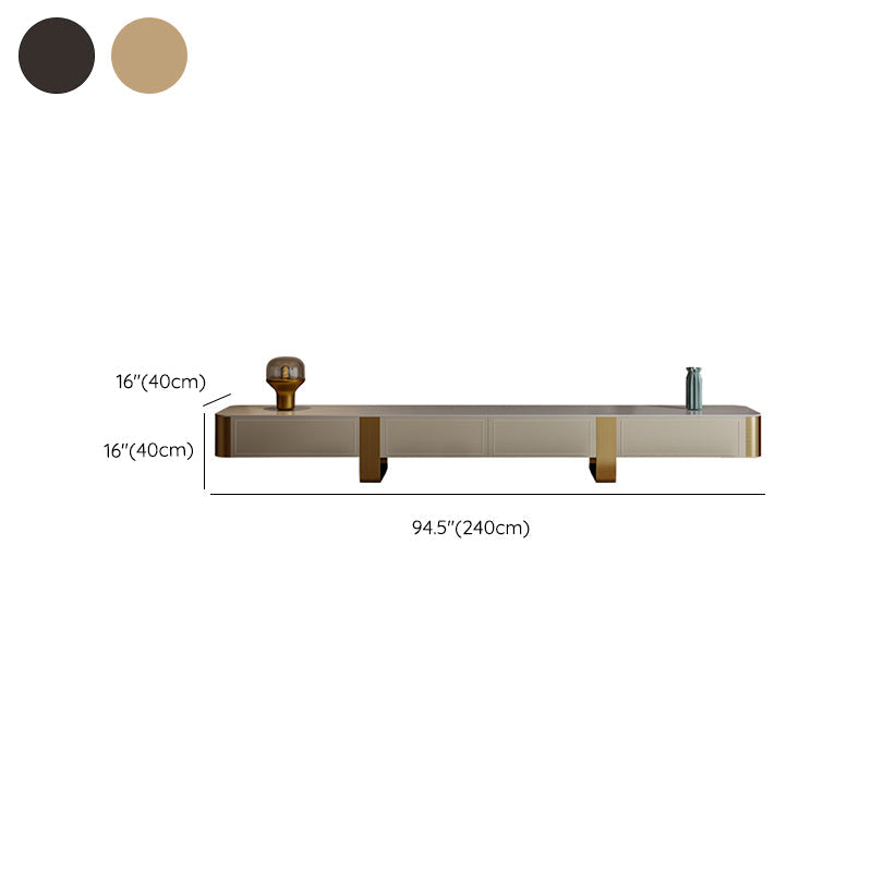 Glam TV Console Stone Media Console Enclosed Storage with 4 Drawers for Home Clearhalo 'furn' 'furn_tv_stands_entertainment_centers' 'Furniture' 'Living Room Furniture' 'TV Stands & Entertainment Centers' 'TV Stands & Media Storage Furniture' 'tv_stands_entertainment_centers' 7455807