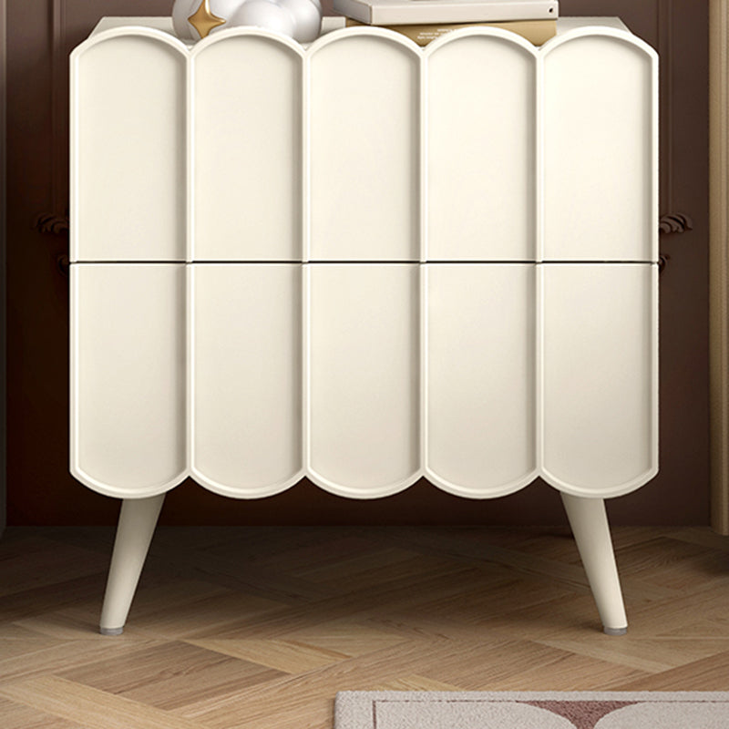 Modern bed nachtkastje faux houten accent tafel nachtkastje met laden