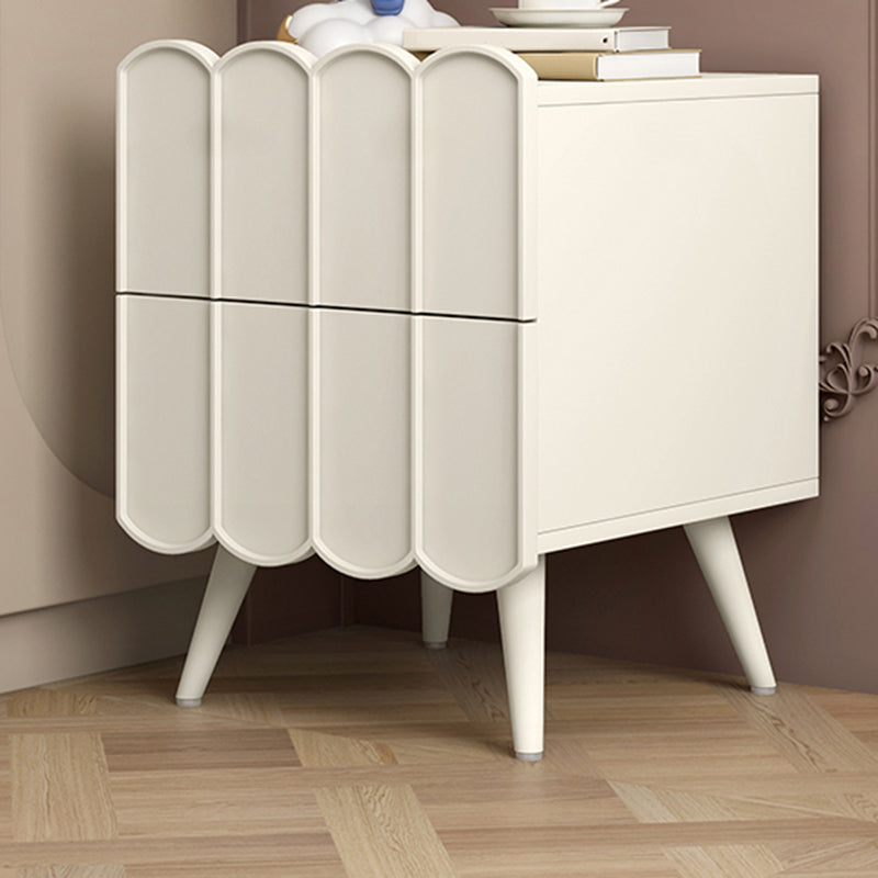 Modern bed nachtkastje faux houten accent tafel nachtkastje met laden