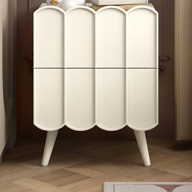 Modern bed nachtkastje faux houten accent tafel nachtkastje met laden