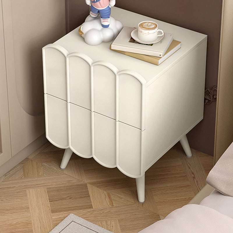 Modern bed nachtkastje faux houten accent tafel nachtkastje met laden