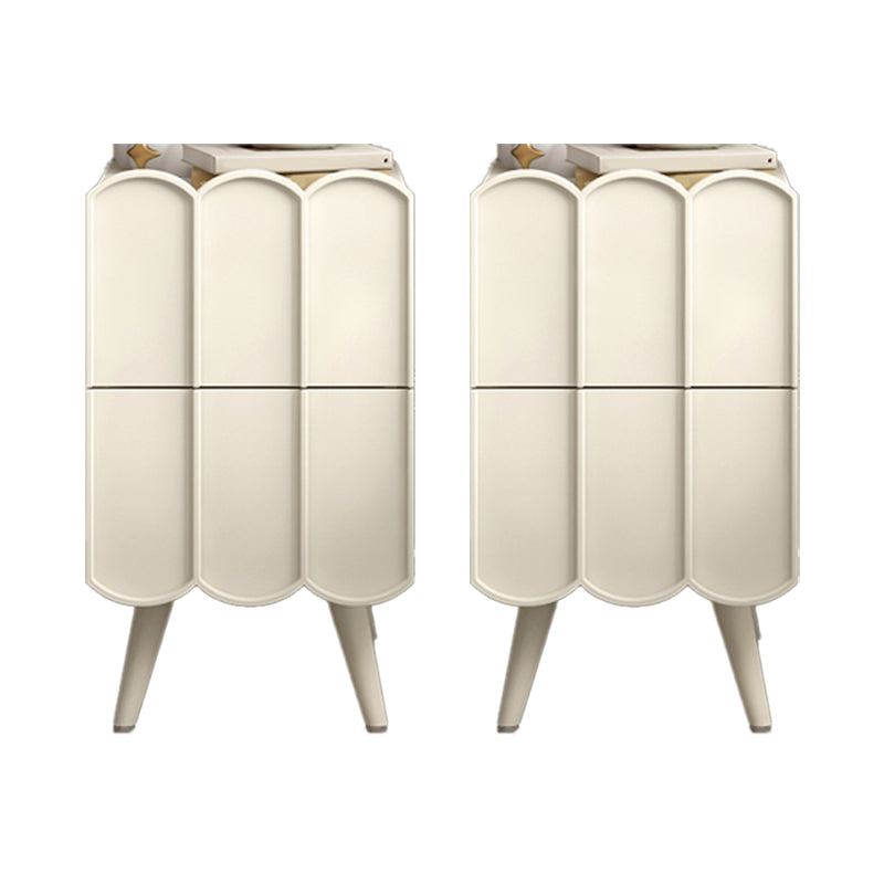 Modern bed nachtkastje faux houten accent tafel nachtkastje met laden