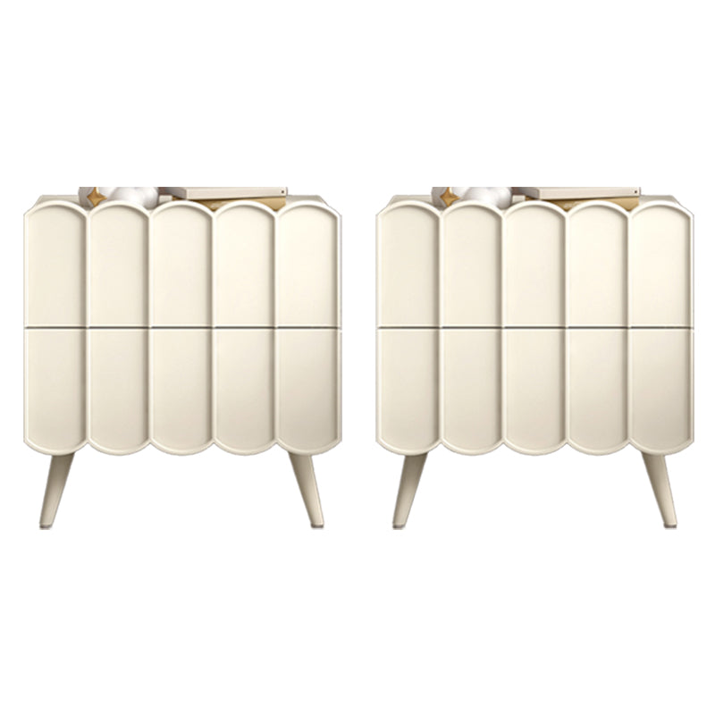 Modern bed nachtkastje faux houten accent tafel nachtkastje met laden