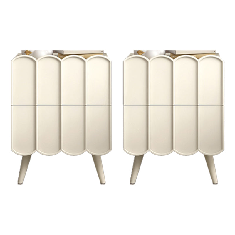 Modern bed nachtkastje faux houten accent tafel nachtkastje met laden