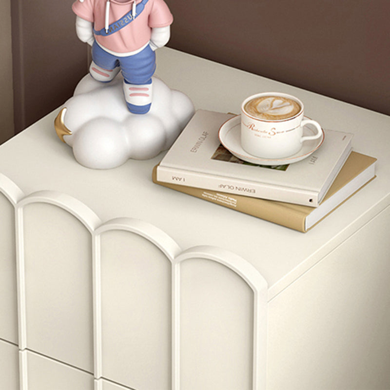 Modern bed nachtkastje faux houten accent tafel nachtkastje met laden