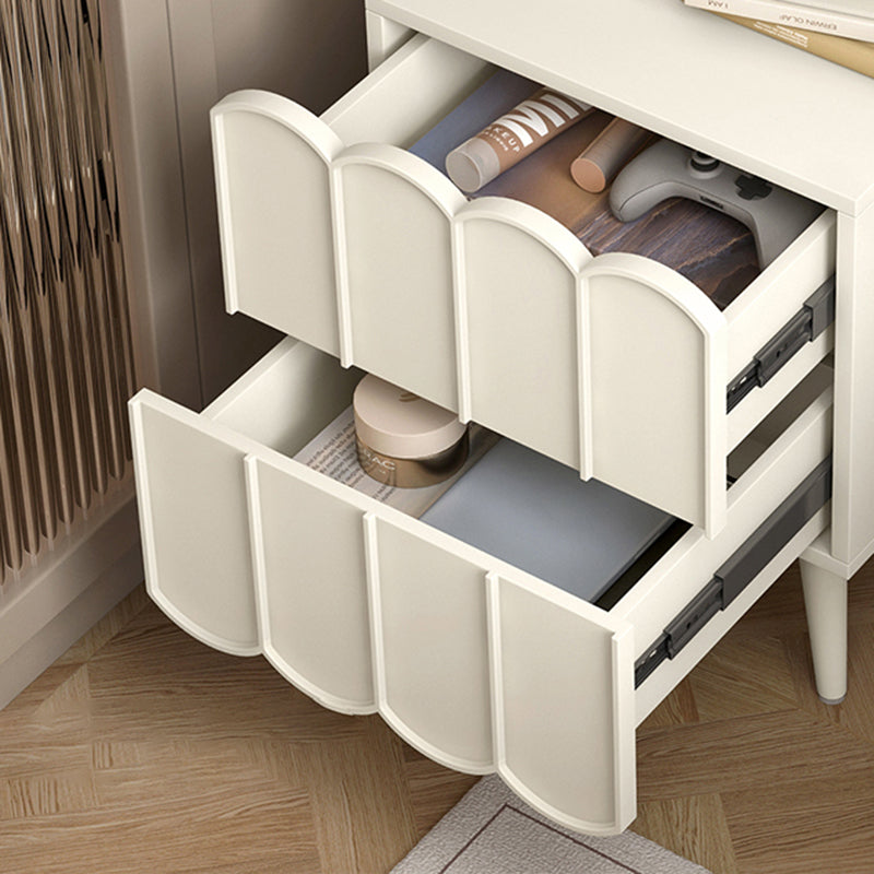 Modern bed nachtkastje faux houten accent tafel nachtkastje met laden