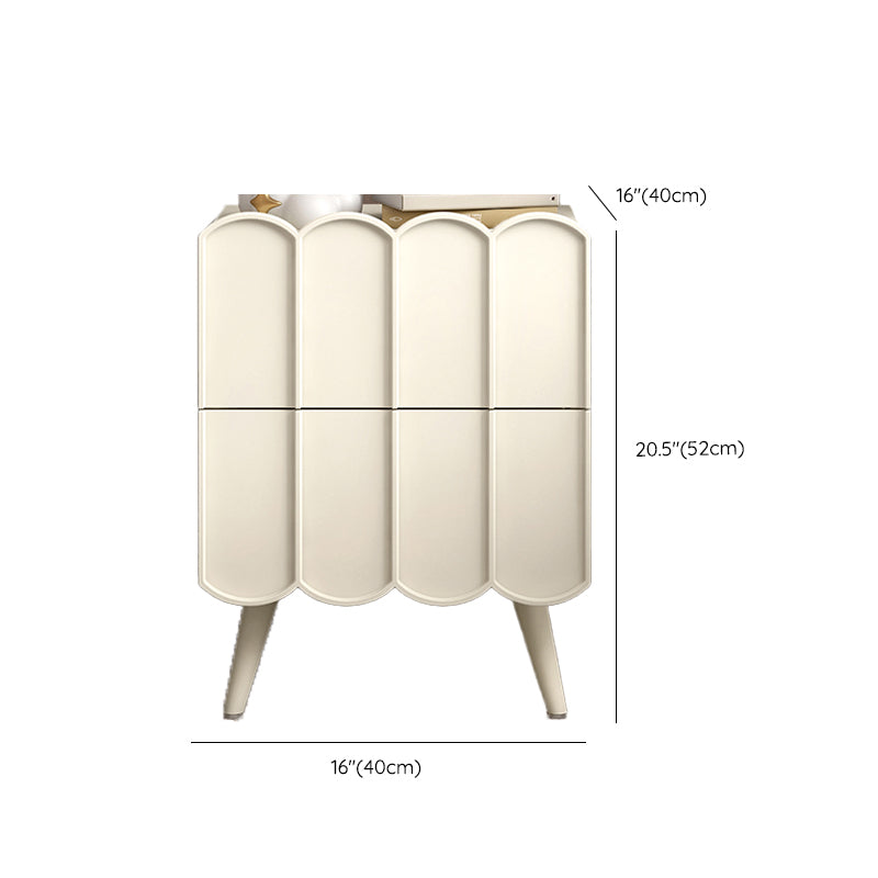 Modern bed nachtkastje faux houten accent tafel nachtkastje met laden