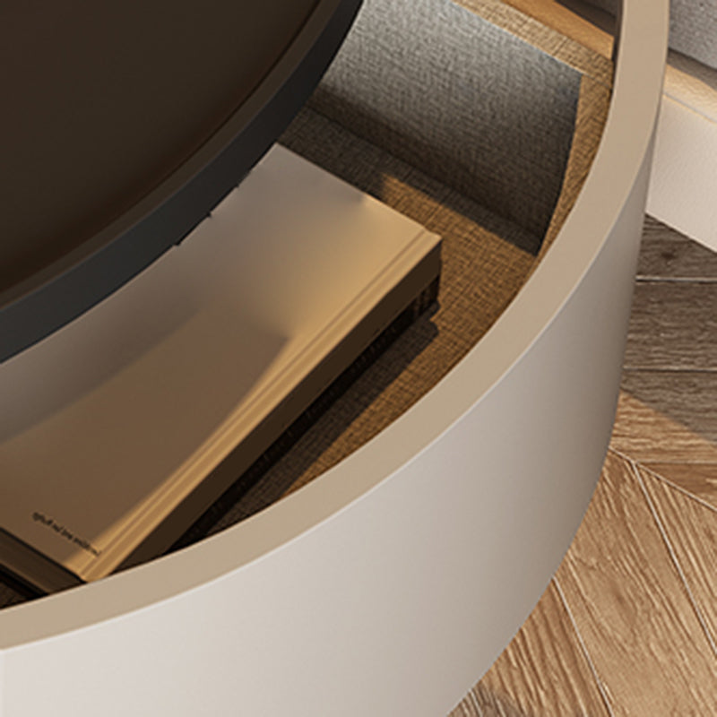 Comodino moderno comodino finto accento in legno comodino per camera da letto