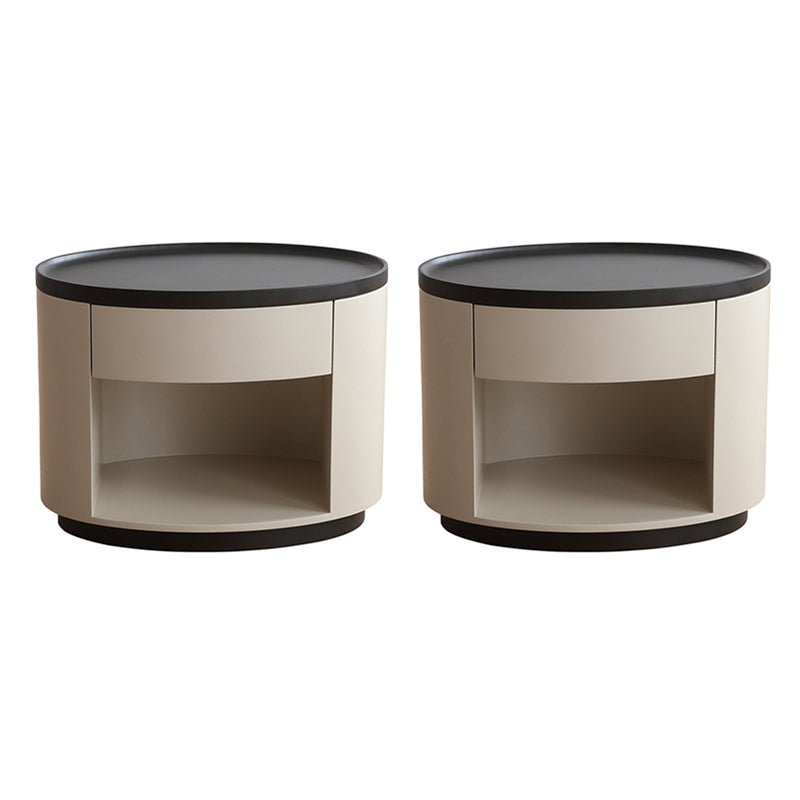 Nightstand de lit moderne en faux bois de table de table de table pour chambre à coucher