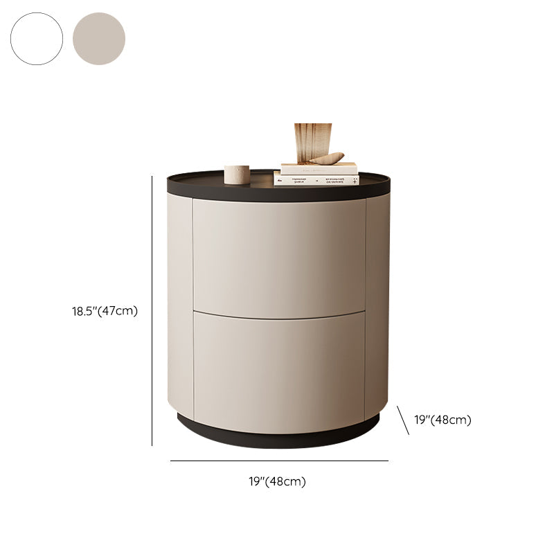 モダンなベッドナイトスタンドフェイクウッドアクセントテーブル寝室のナイトスタンド